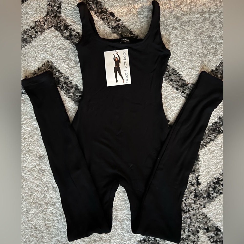 Black tank jumpsuit